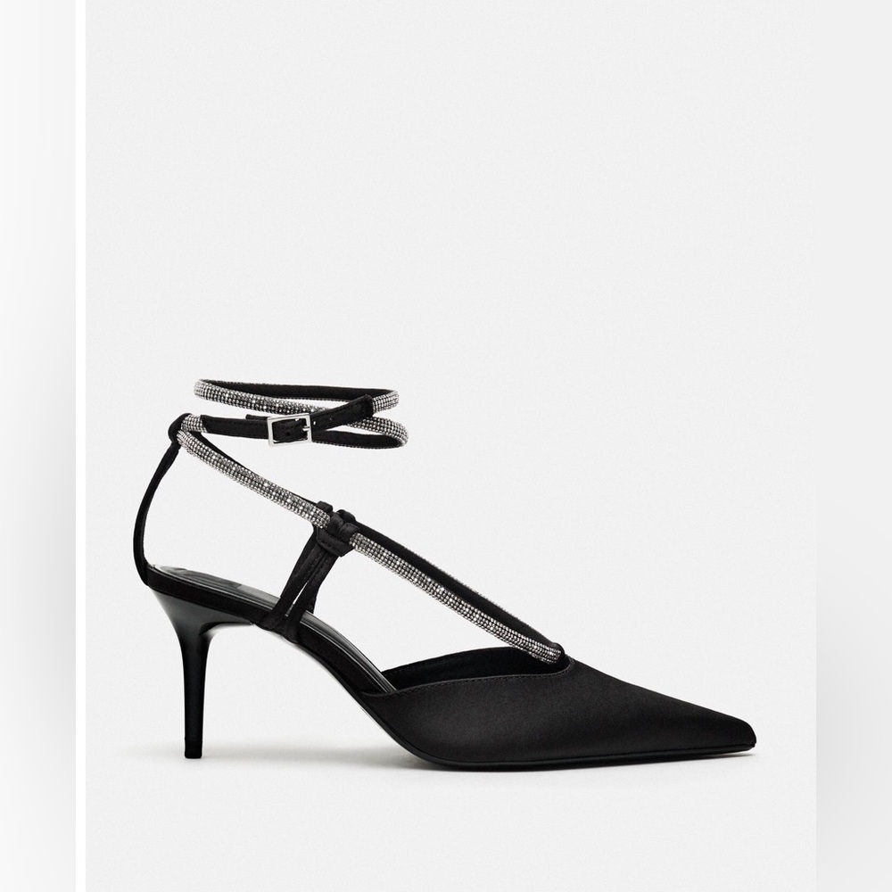 Zara strappy high heels shoes size7.5